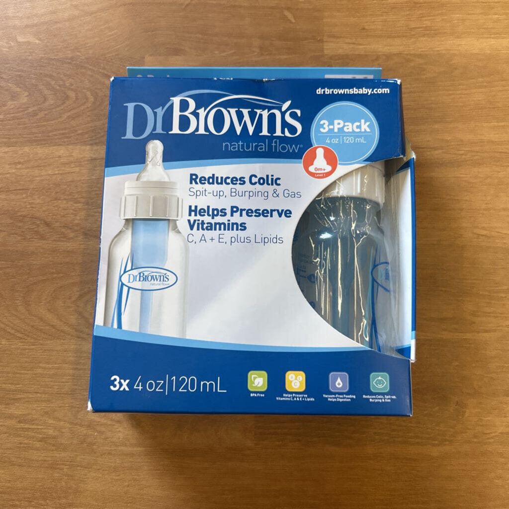 NEW Dr. Brown's Natural Flow 3 Pack Bottles