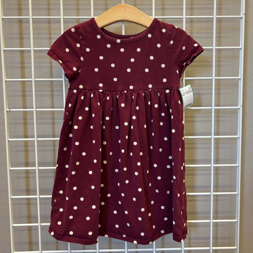 Cat & Jack SS Dot Dress - 5T