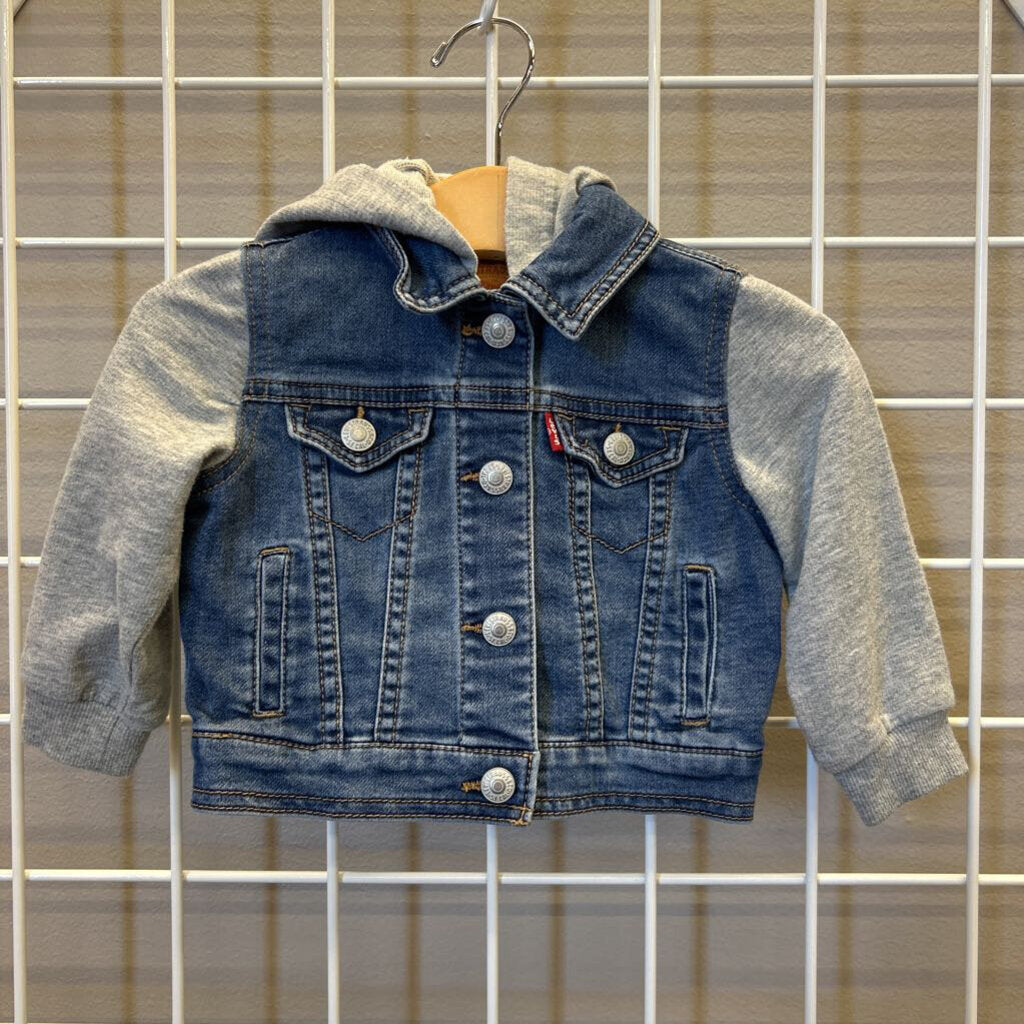 Levi's Hooded Denim Jacket - 6/9m