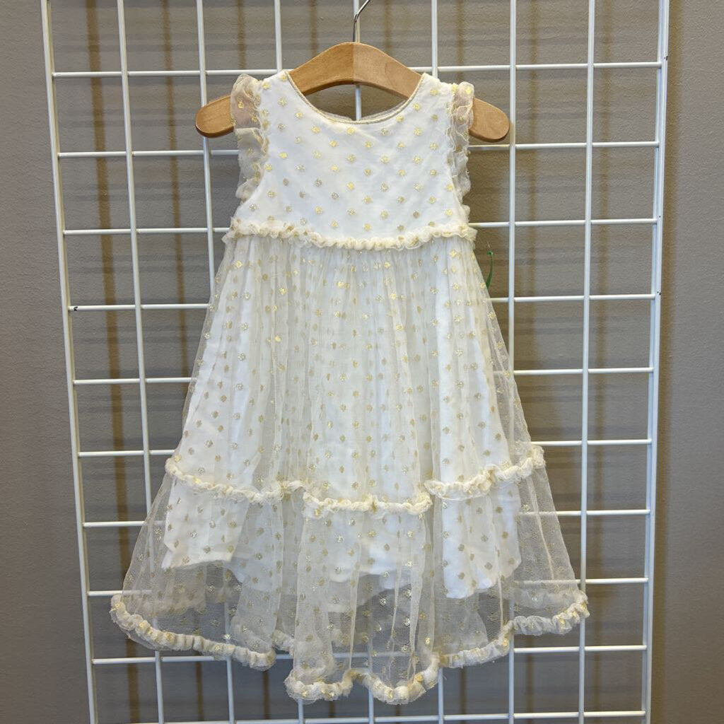 Mini Boden Metallic Dot Dress - 2/3
