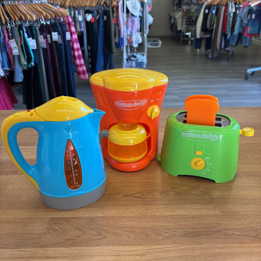 Modern Design Kitchen Appliance Toys (bin not included)