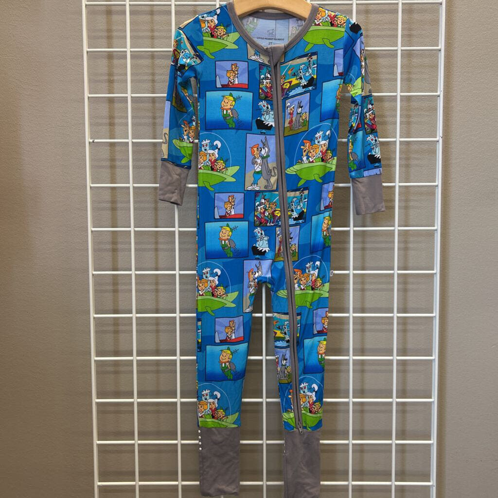 NWT Little Peanut Bamboo The Jetsons Zip Sleeper - 2T