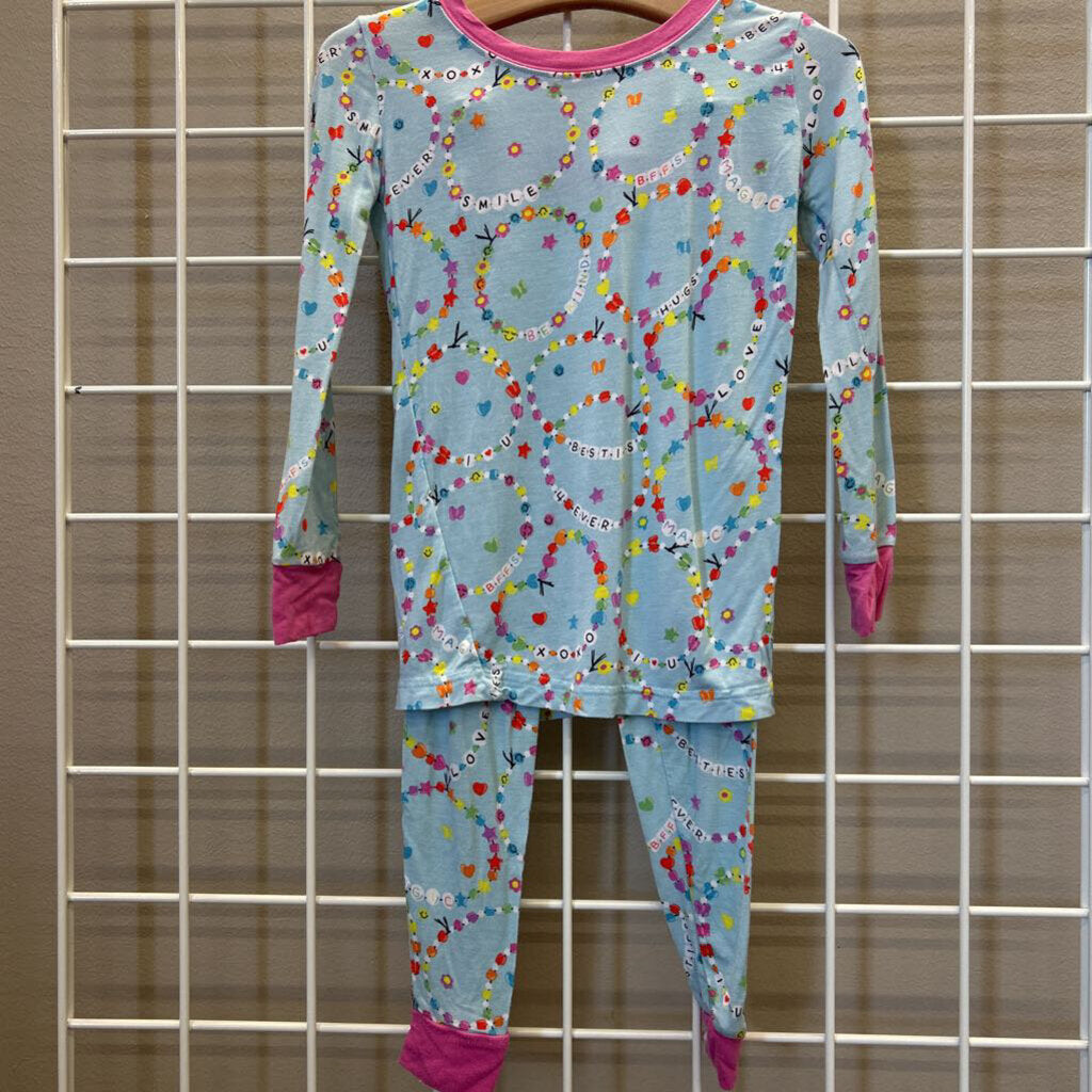 Little Sleepies Bamboo BFF Pjs (light wash wear) - 2T