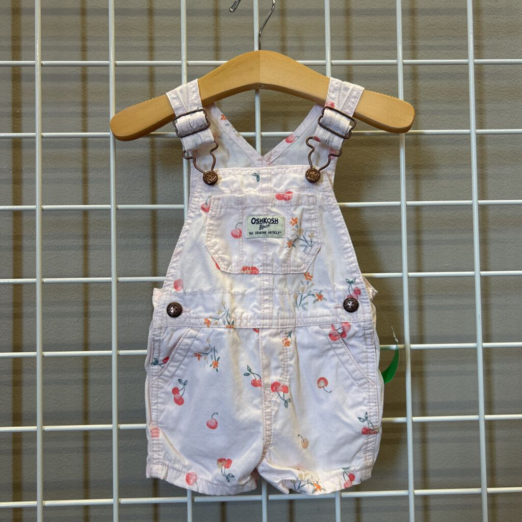 Osh Kosh Cherry Short Overalls - 9m