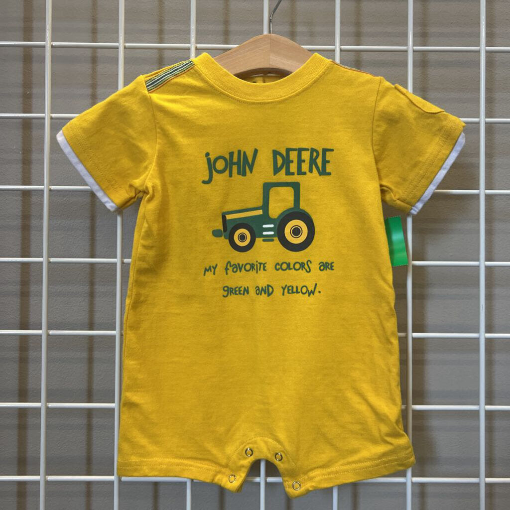 John Deere Tractor Short Romper - 12m