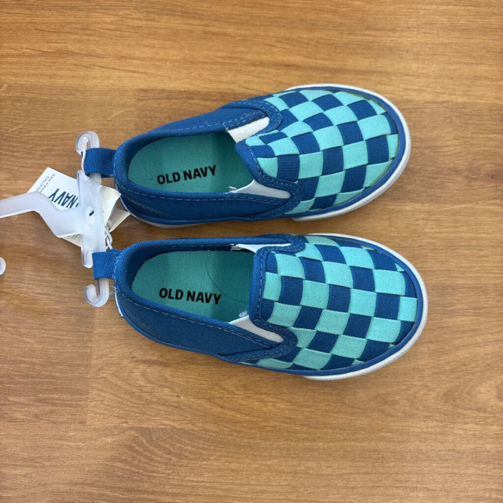 NWT Old Navy Plaid Slip On Sneakers - 5