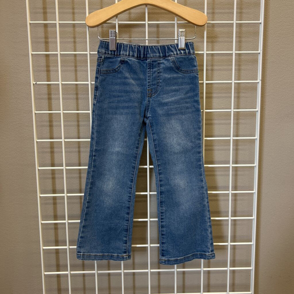 7 For All Mankind Pull On Wide Leg Jeans - 4T