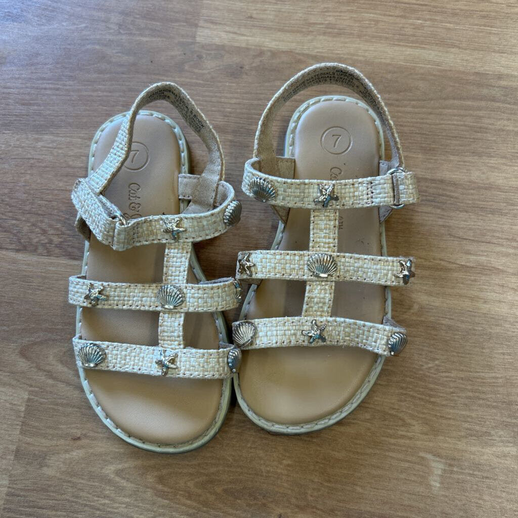 Cat & Jack Shell Sandals - 7