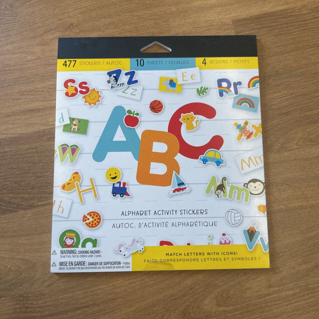 NEW Alphabet Activity Stickers