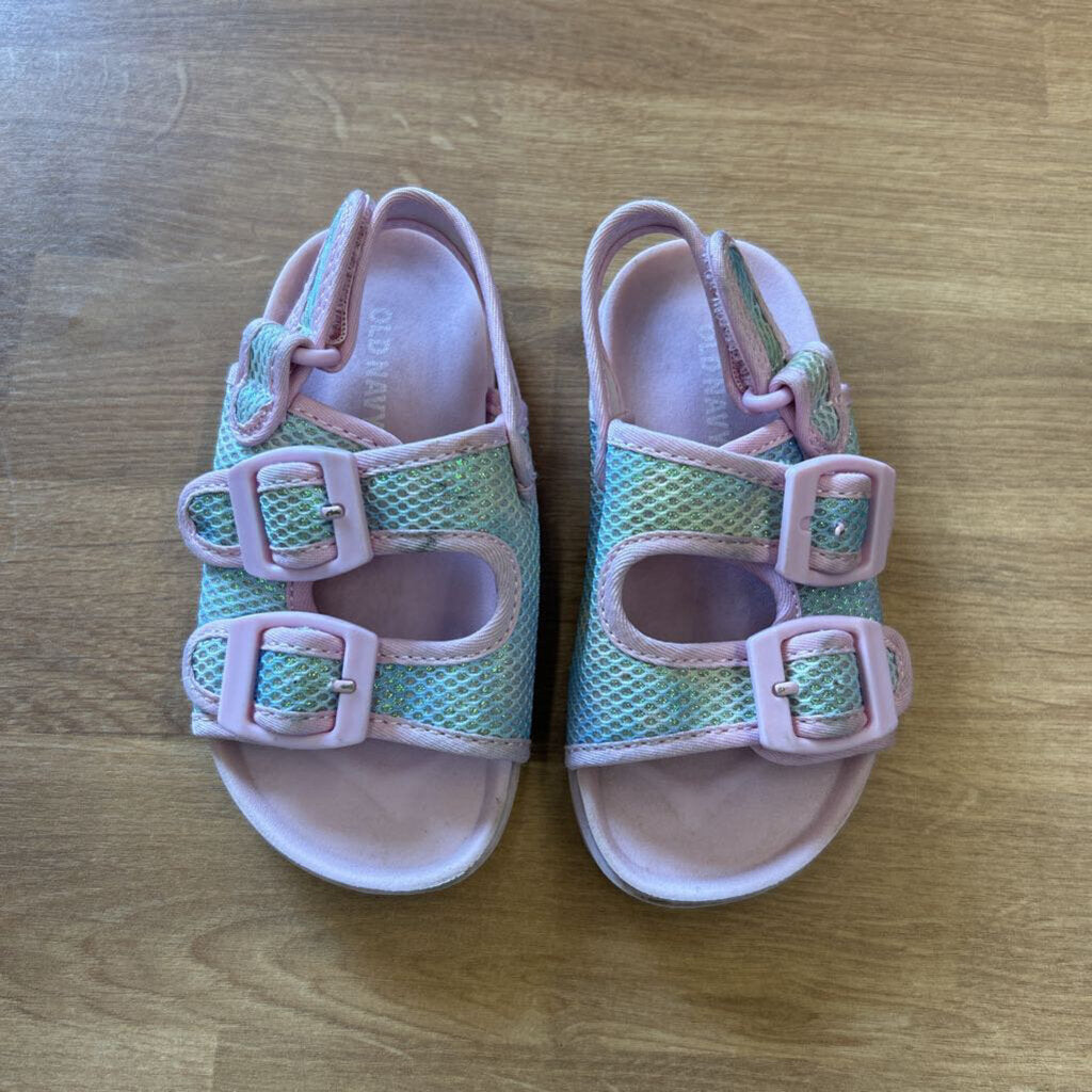 Old Navy Pink Shimmer Sandals - 7