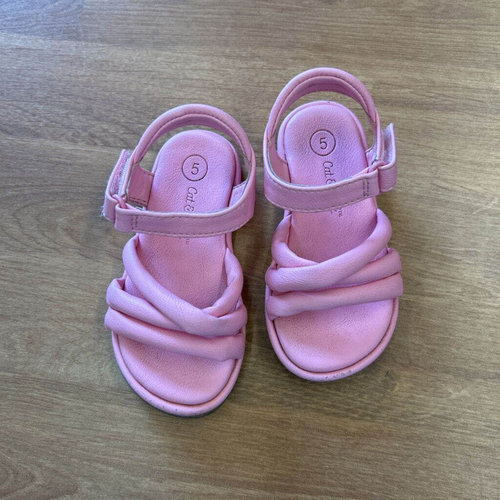 Cat & Jack Pink Rope Sandals - 5