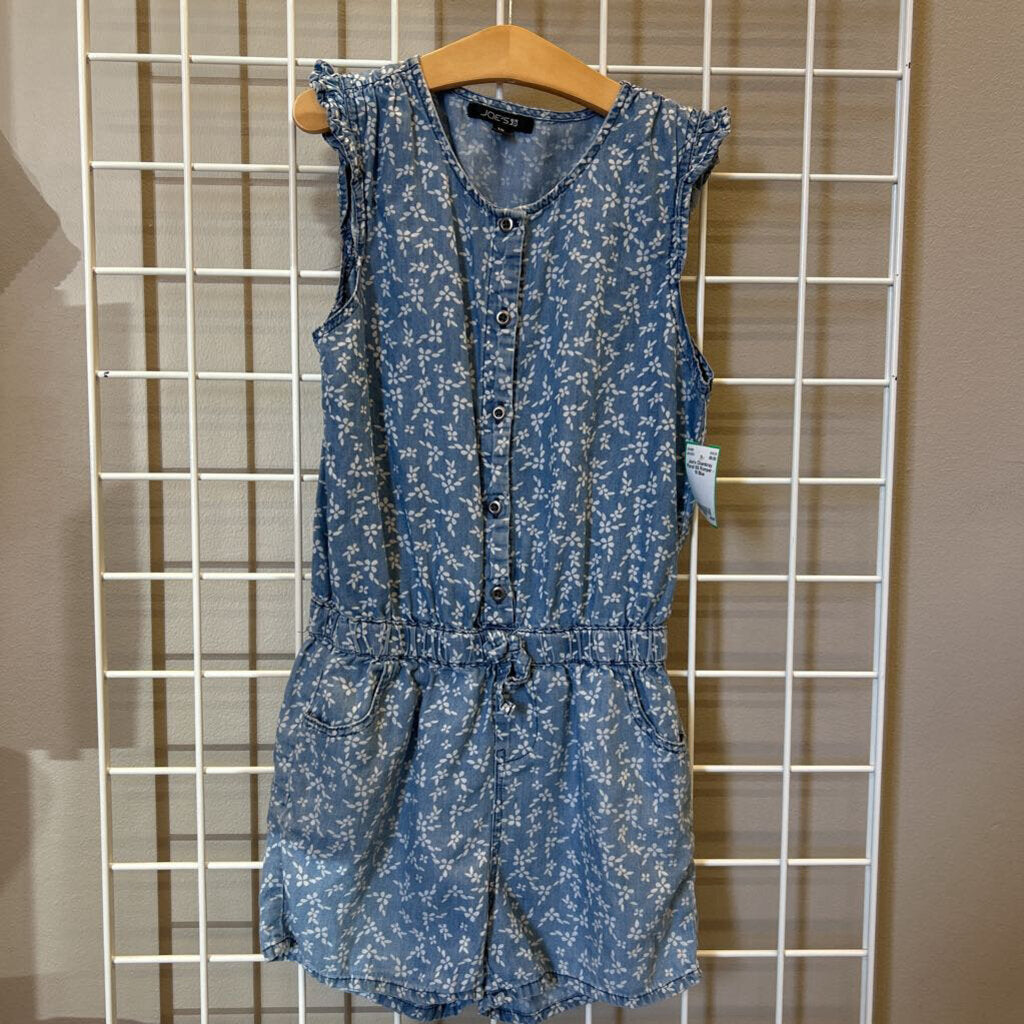 Joe's Chambray Floral SS Romper - 10