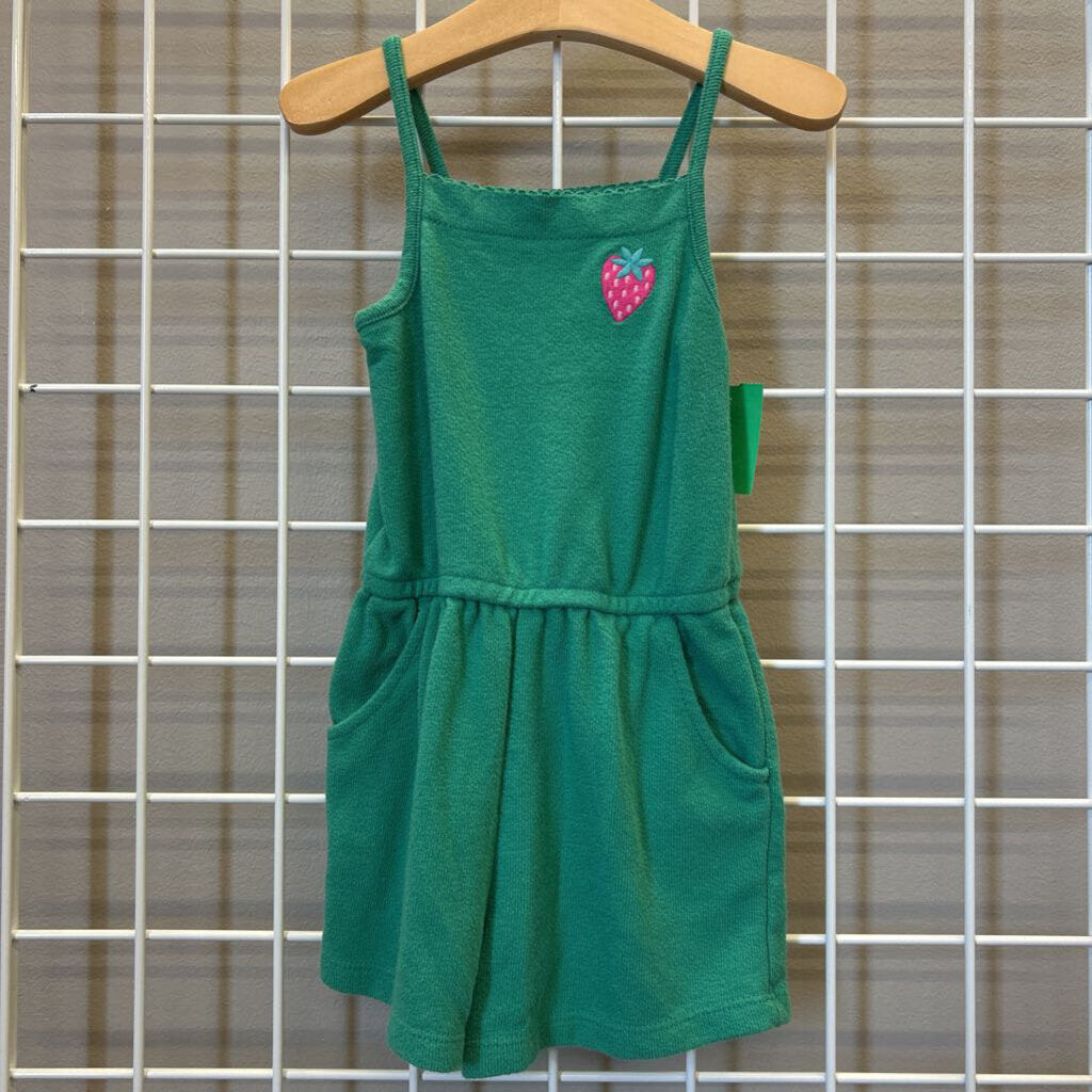 Cat & Jack Strawberry Tank Romper - 4T