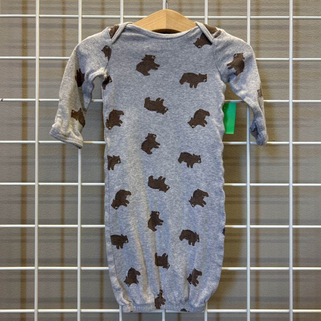 Carter's Bear Sleeping Gown - 0/3m