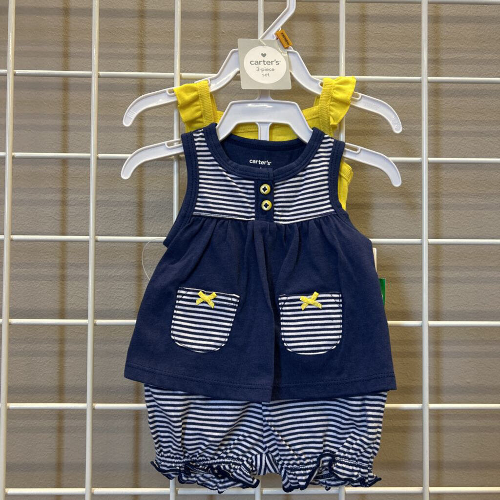 NWT Carter's Elephant Three Pc Set - NB