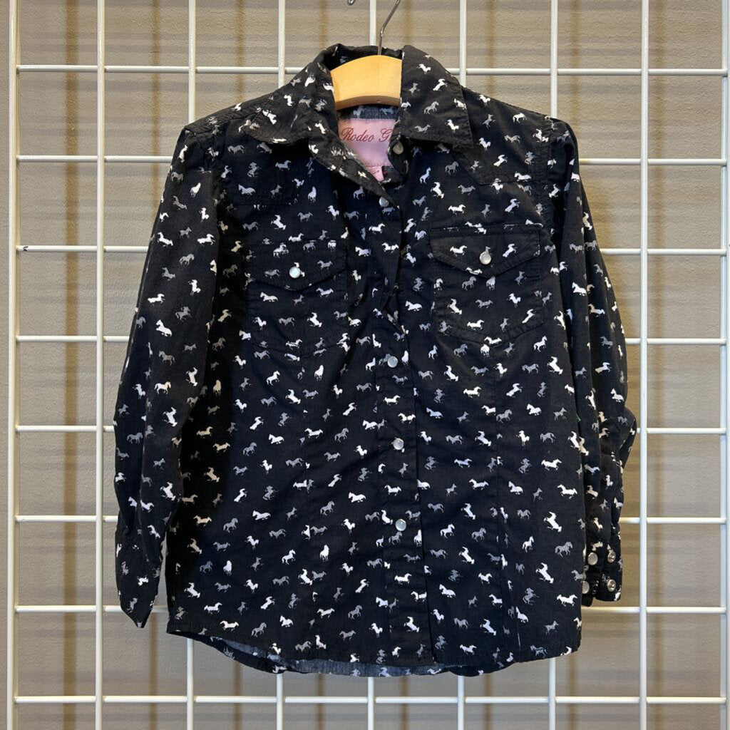 Rodeo Girl Horse LS Snap - 4/5