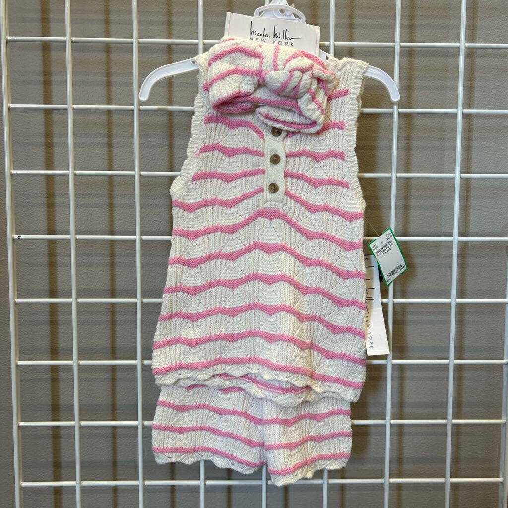 NWT Nicole Miller Knit Two Pc Set - 24m
