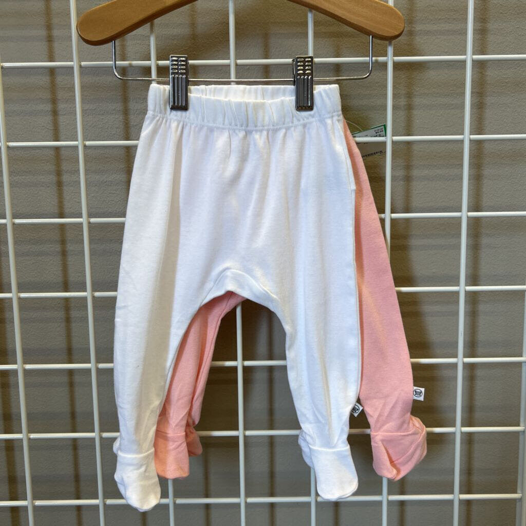 Honest Set of 2 Footie Pants - 0/3m