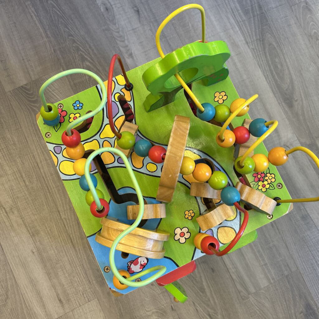 Zany Zoo Wood Activity Cube (wear)
