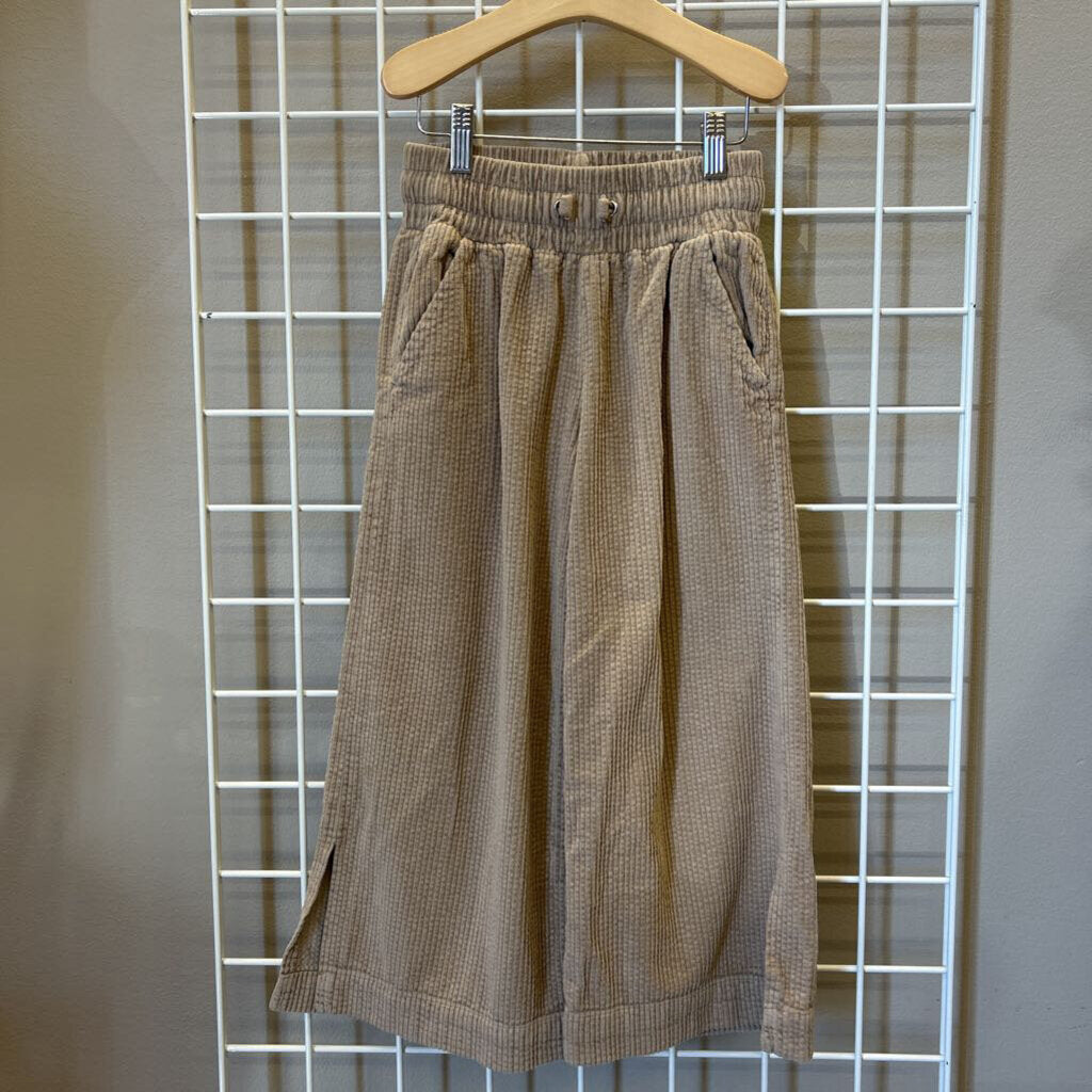 Zara Corduroy Wide Leg Crop Pants - 8