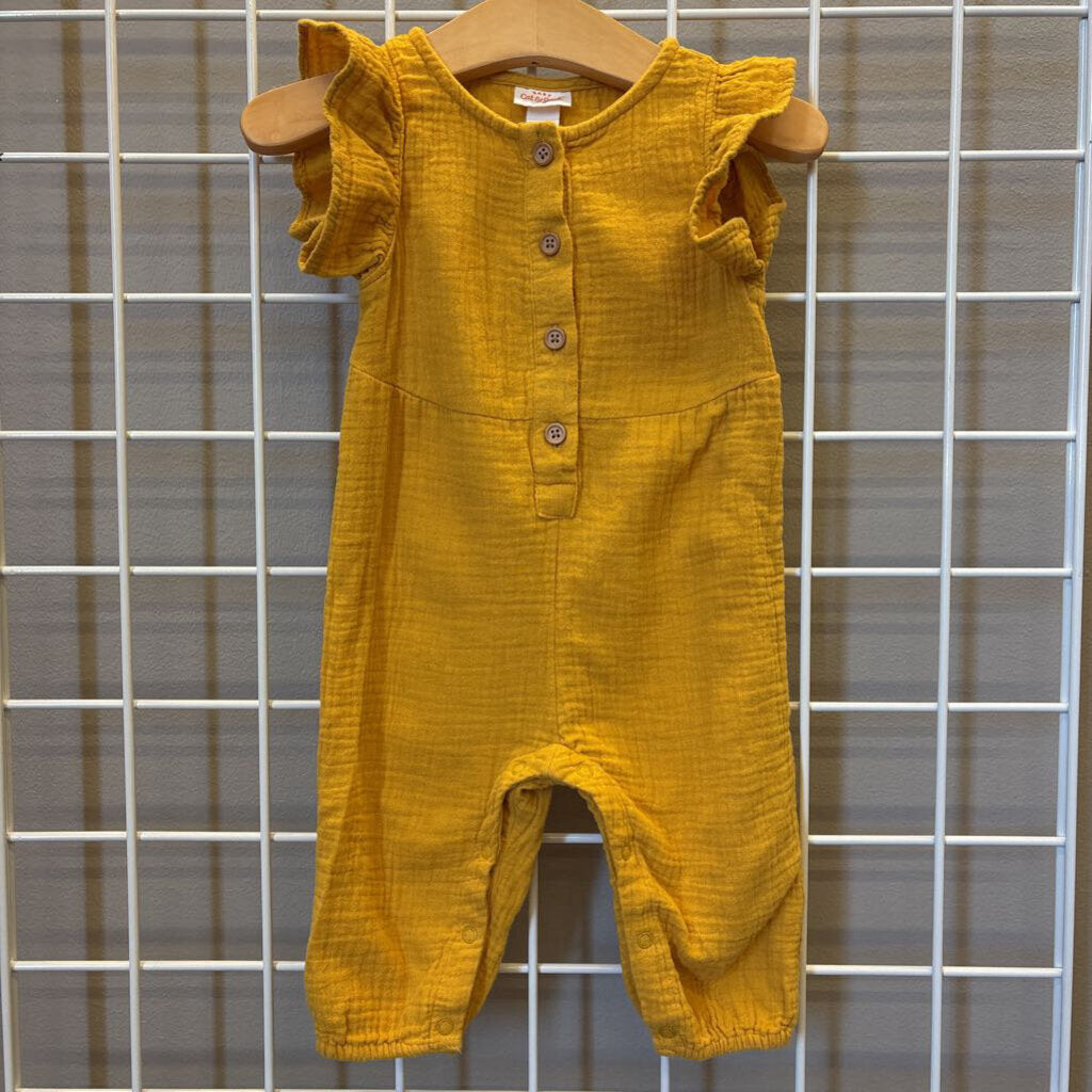 Cat Jack Ruffle SS Romper 6/9m