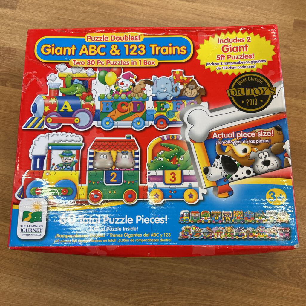 Gaint ABC & 123 Trains Puzzle