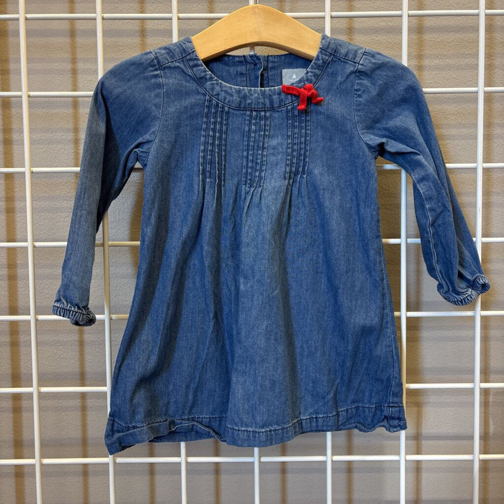 Baby Gap Chambray LS Dress - 12/18m