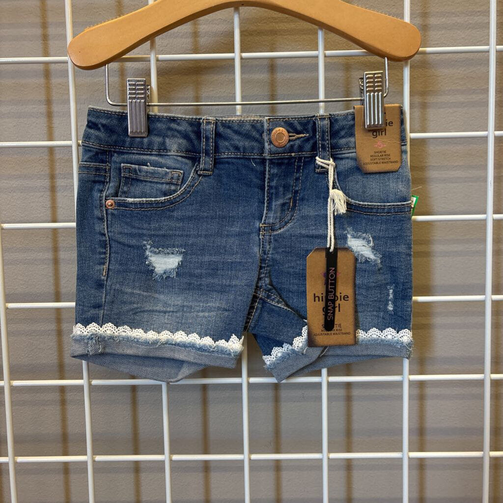 NWT Hippie Girl Regular Rise Stretch Shorties - 5