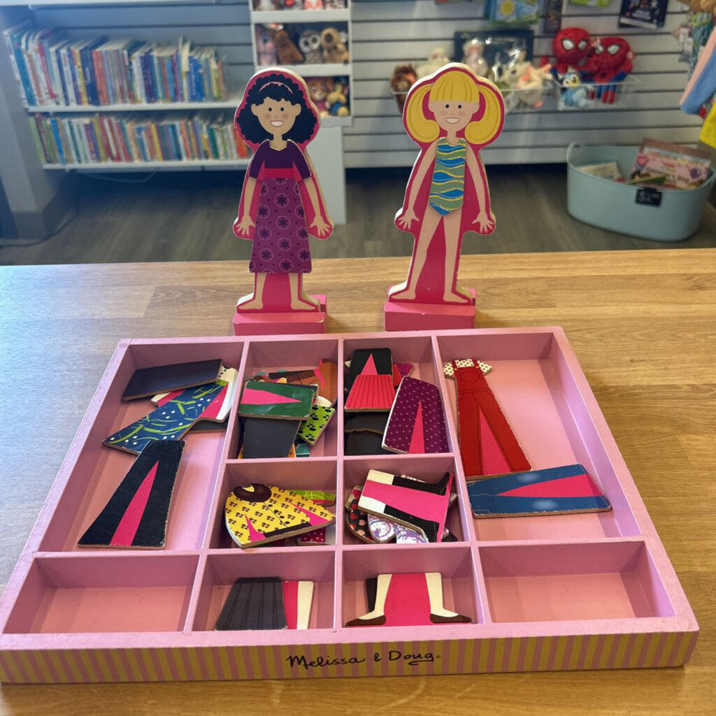 Melissa & Doug Abby & Emma Dress Up Dolls
