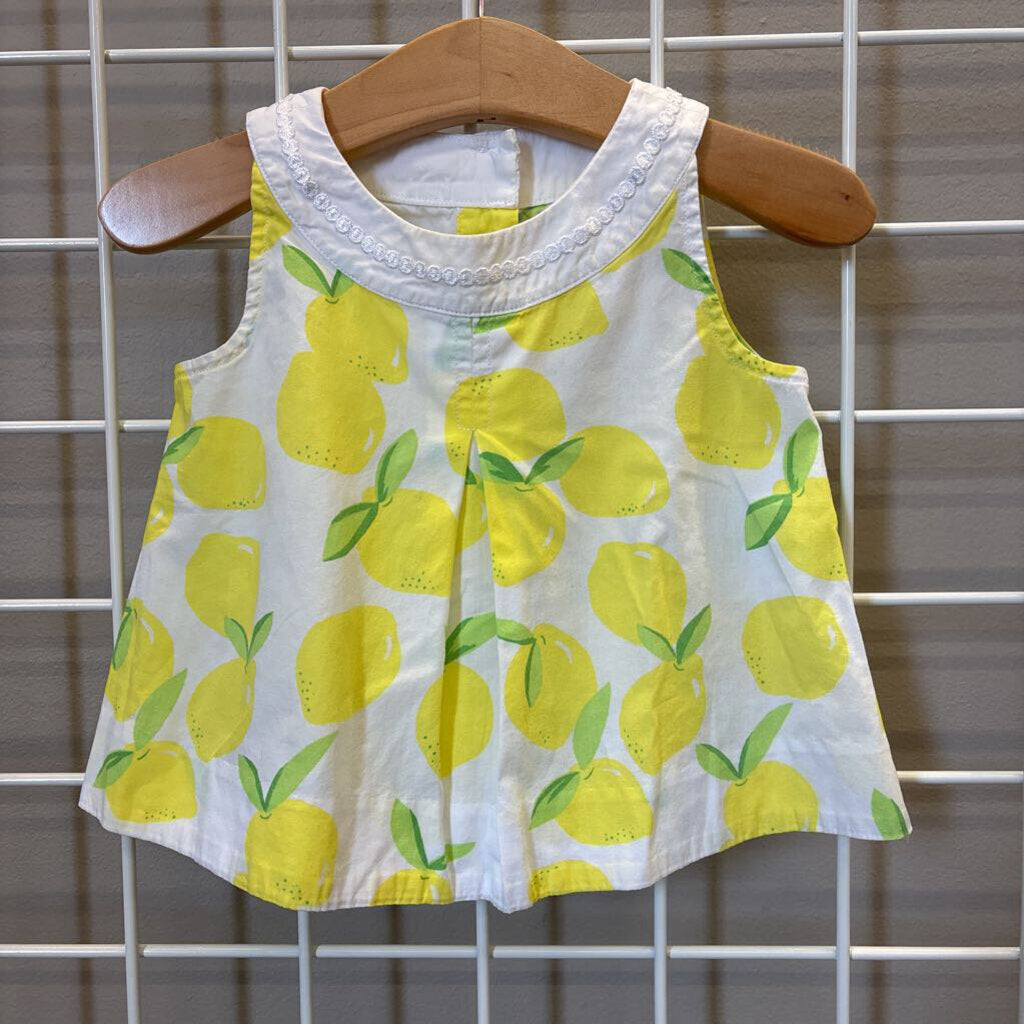Janie & Jack Lemon Tank - 12/18m