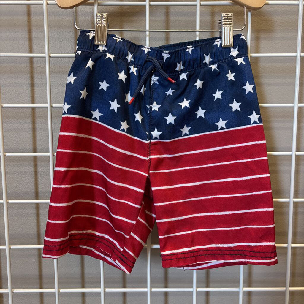 Old Navy Flag Swim Shorts - 5T