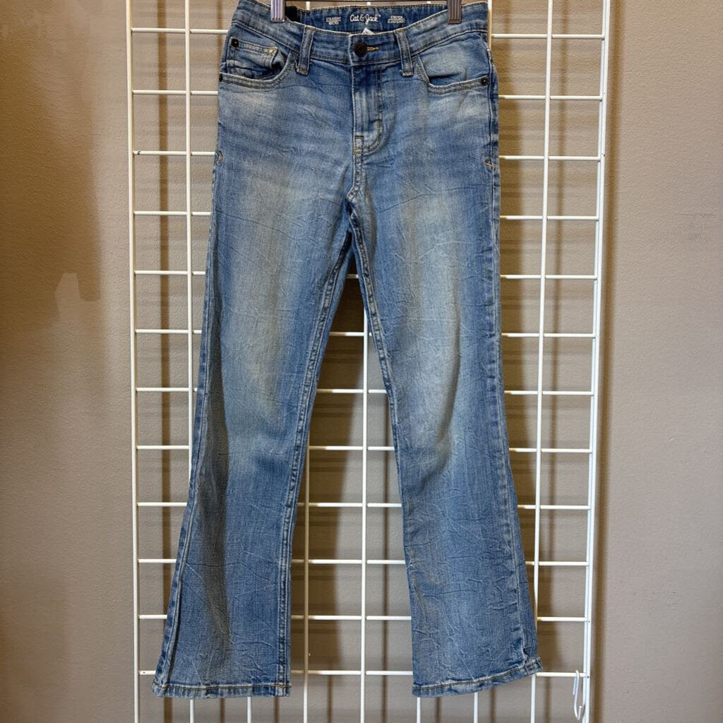 Cat & Jack Distressed Straight Jeans - 12