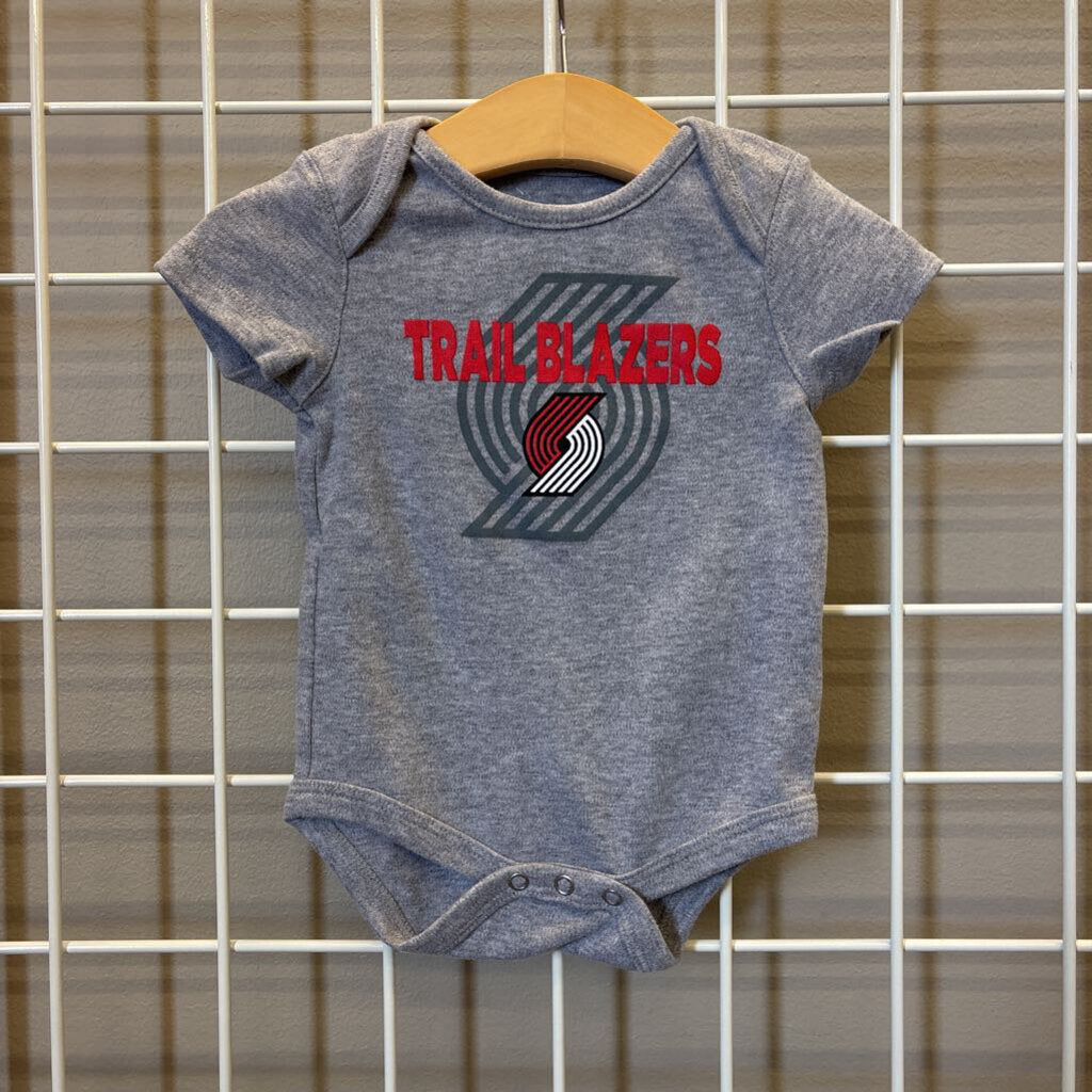 NBA Trail Blazers SS Onesie - 3/6m