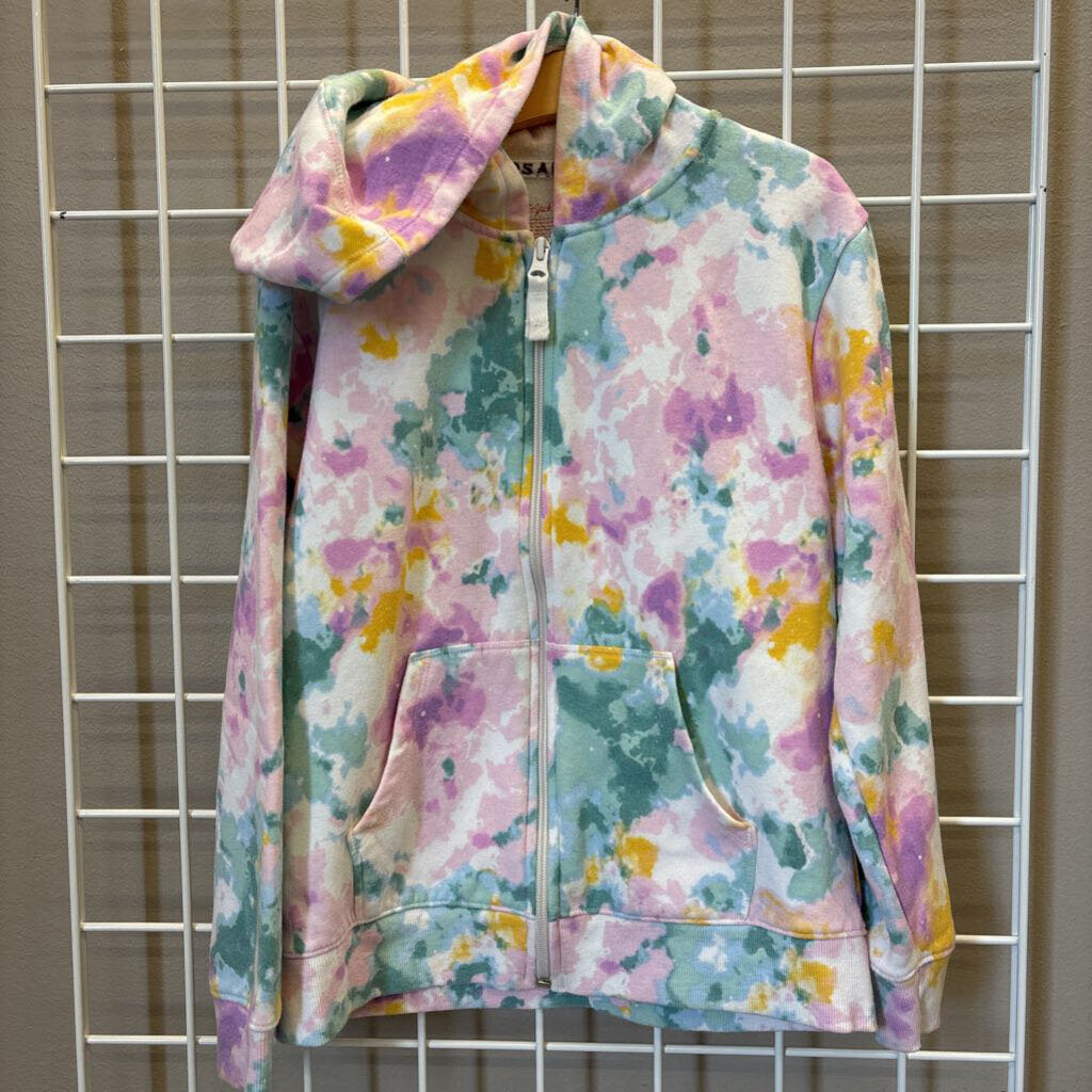Cat & Jack Tie Dye Zip Hoodie - 10/12