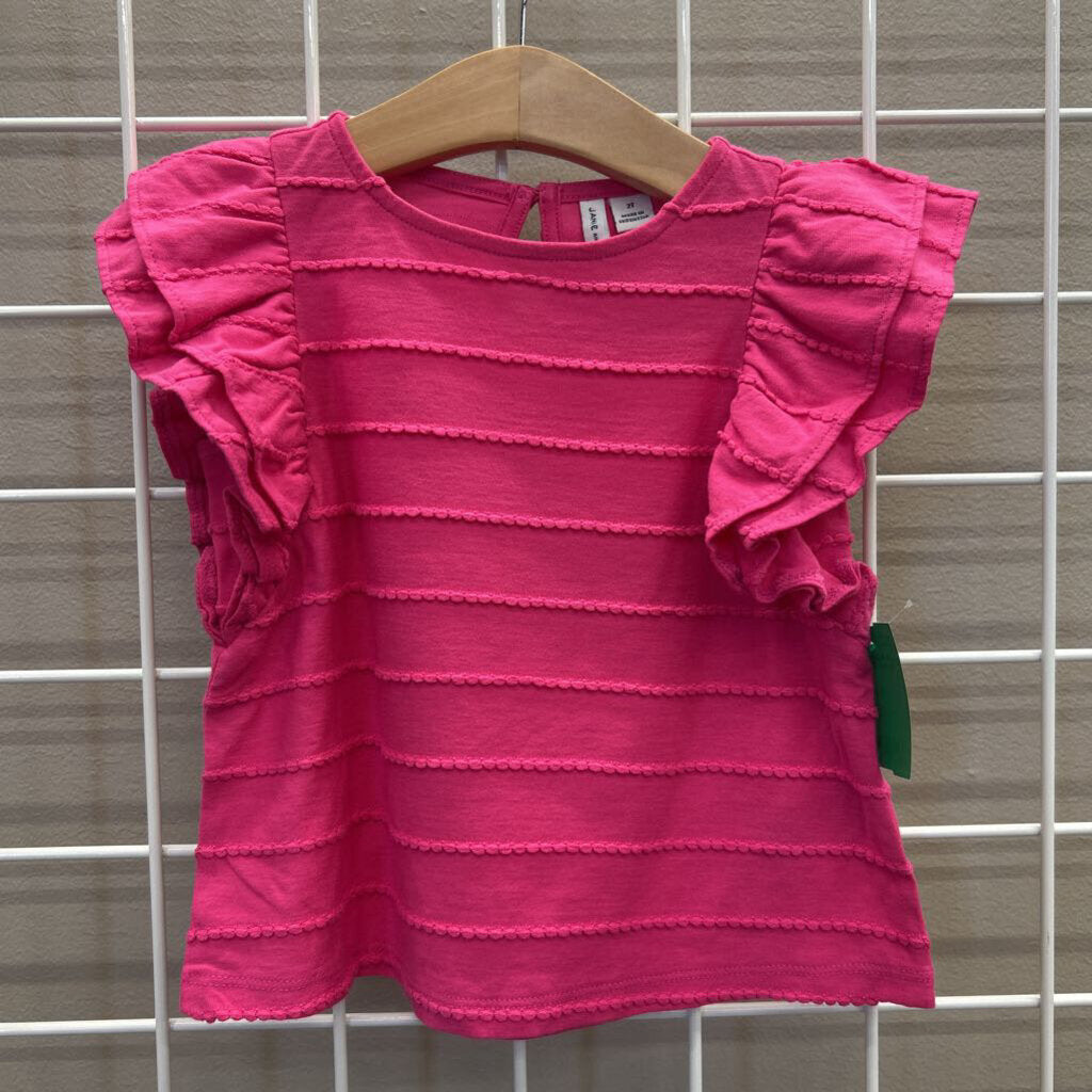 Janie & Jack Ruffle SS Tee - 2T