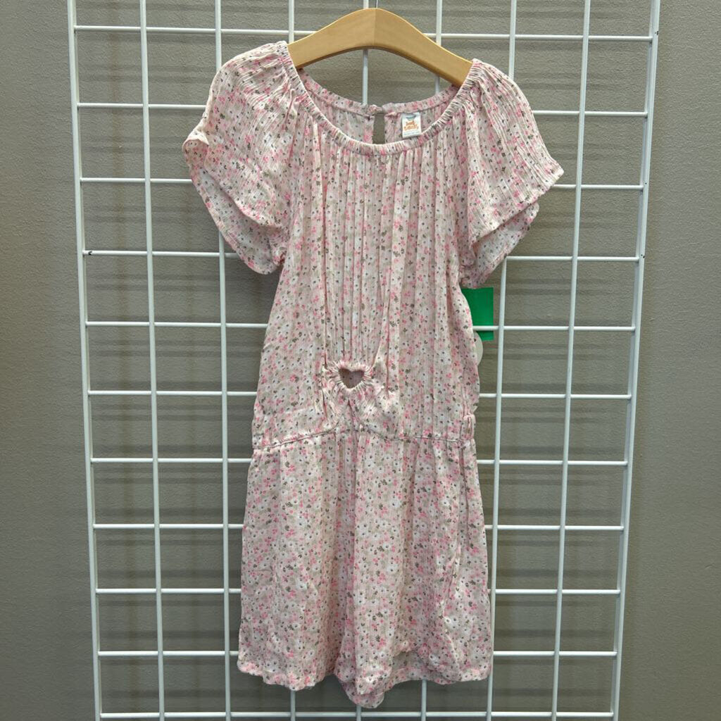 NWT Sweet Butterfly Floral SS Romper - 6/6x