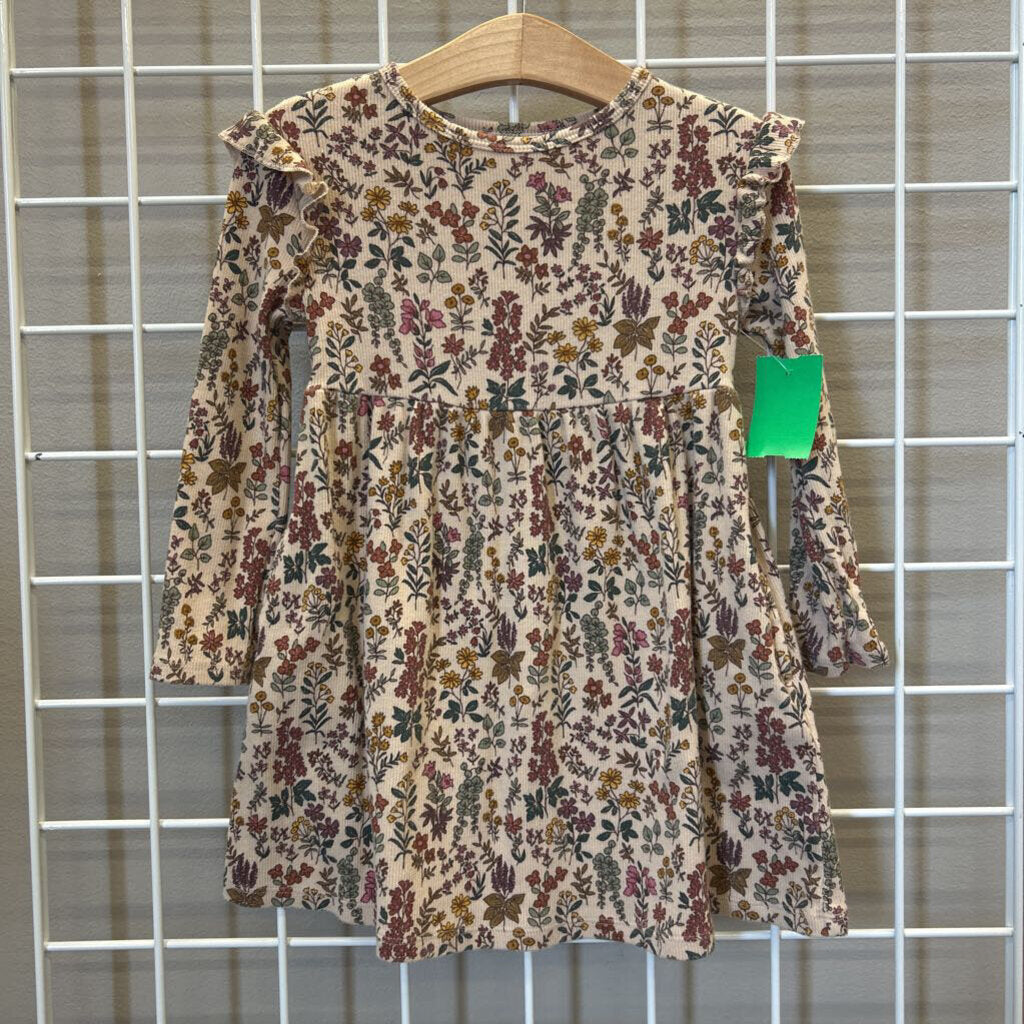 Little Co. Floral LS Dress - 3T
