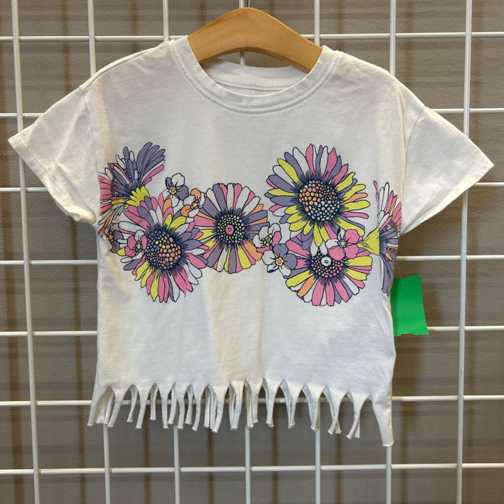 Baby Gap Floral Fringe SS Top - 4