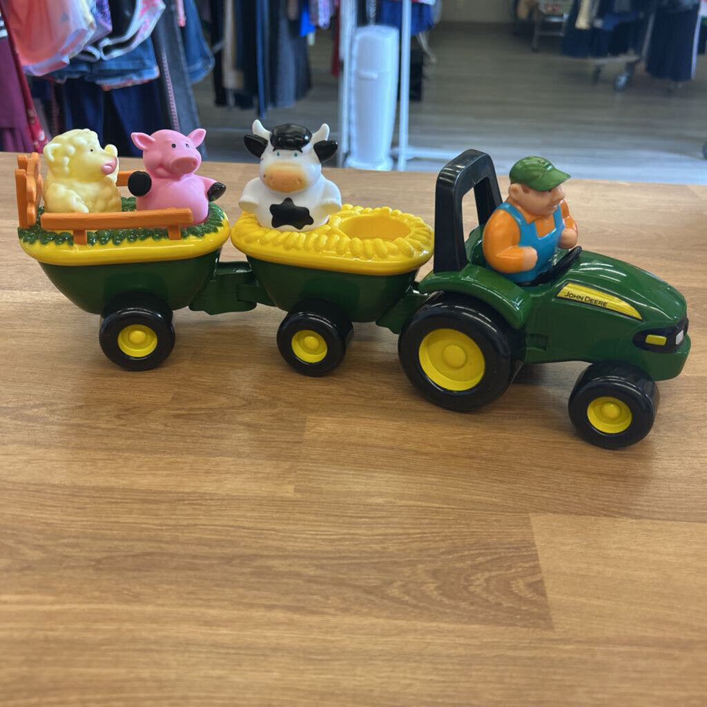 Tomy John Deere Animal Noises Tractor (missing horse)