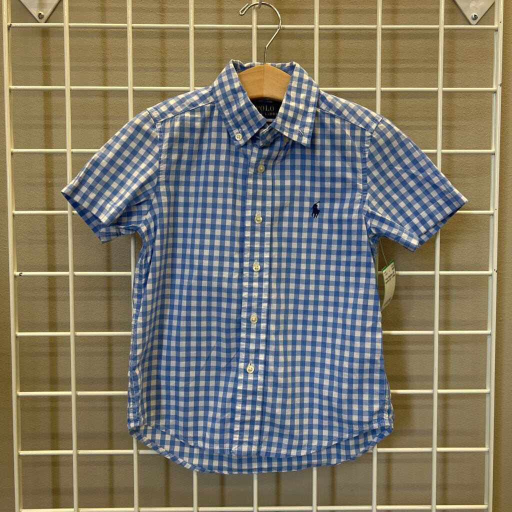 Polo Gingham SS Button Up - 4