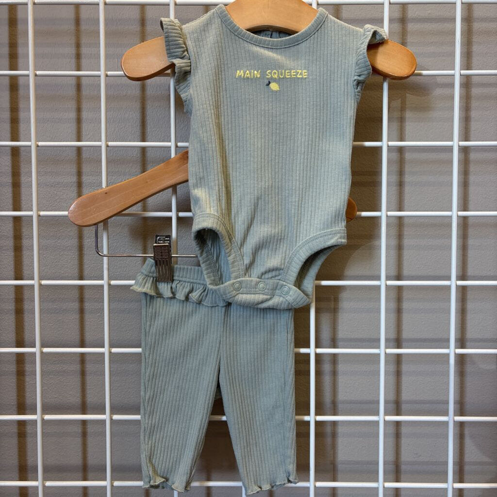 Carter's Main Squeeze SS Onesie/Pant Set NB
