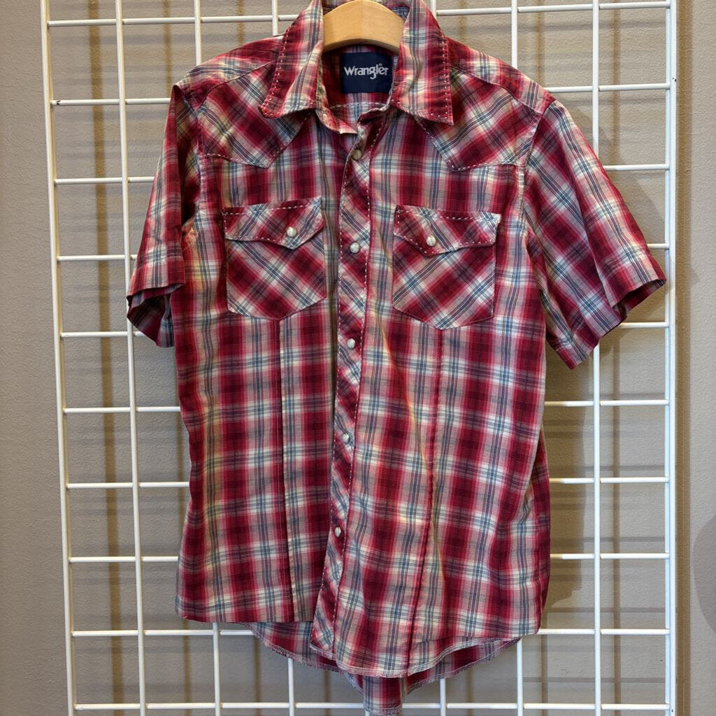 Wrangler Plaid SS Button Top 10/12