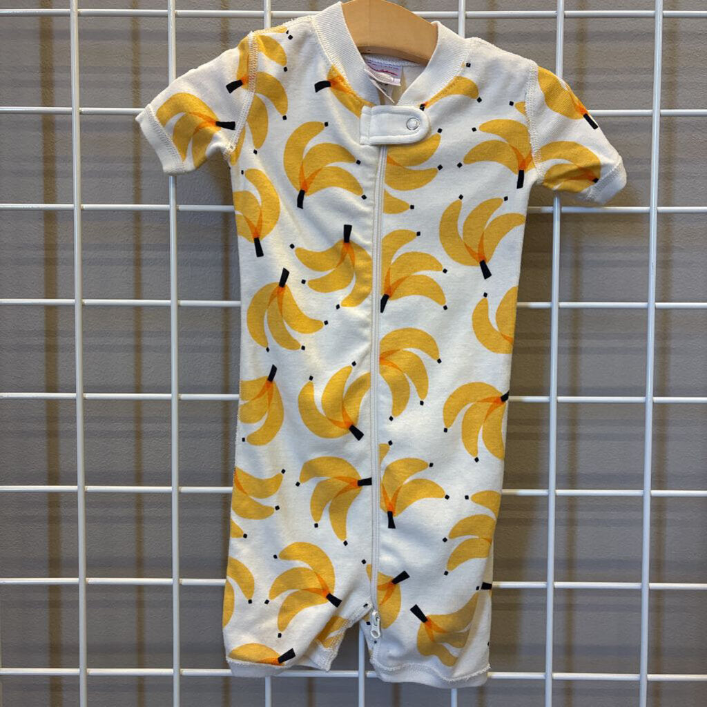 Hanna Andersson Banana Short Zip Sleeper - 18/24m