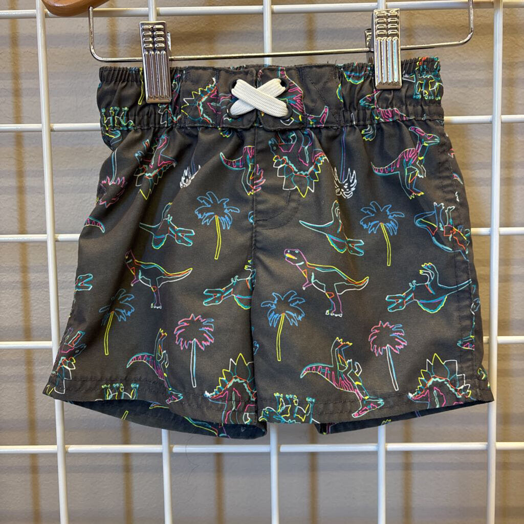 Cat & Jack Dino Swim Shorts - 18m