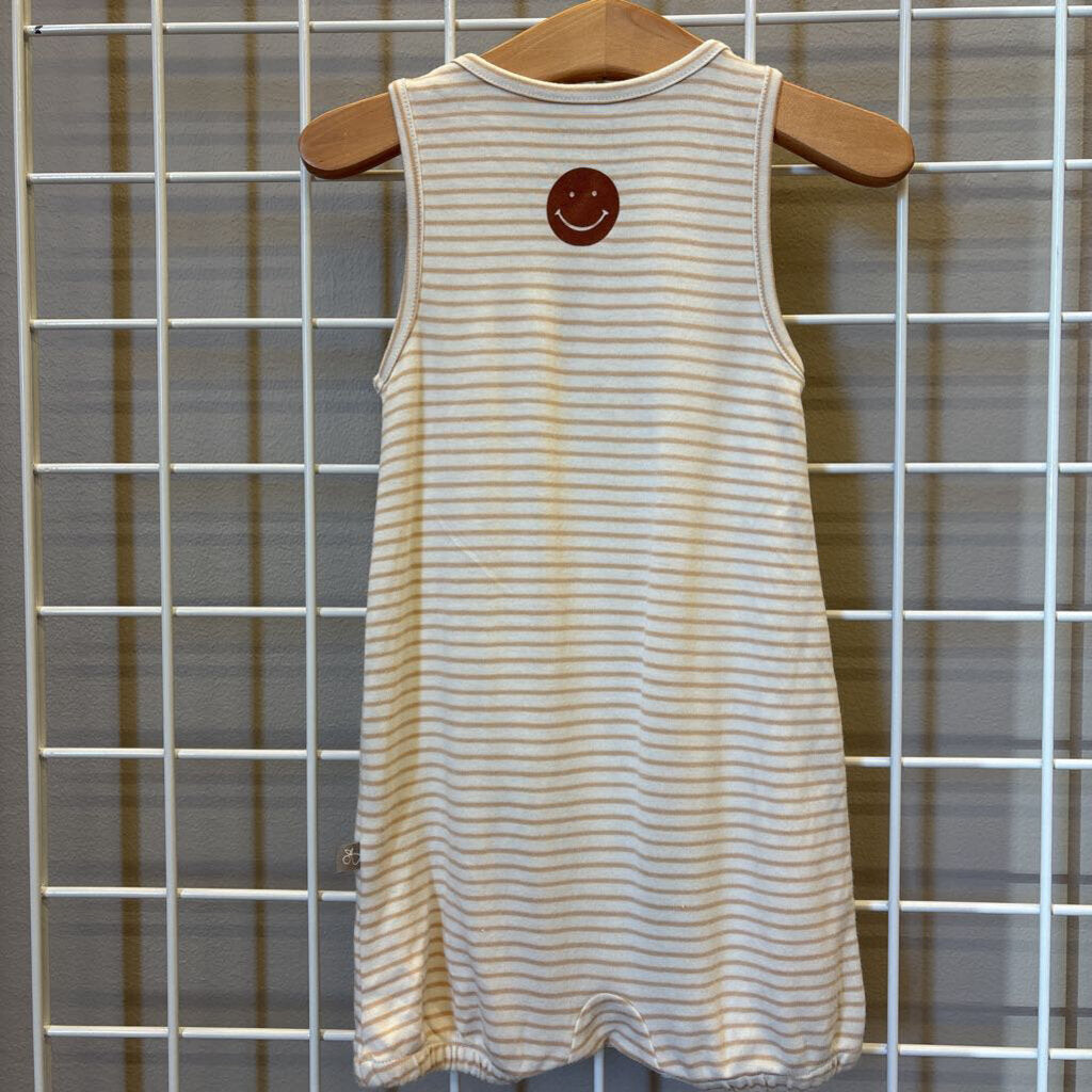 Goumi Stripe Viscose Tank Romper - 18/24m