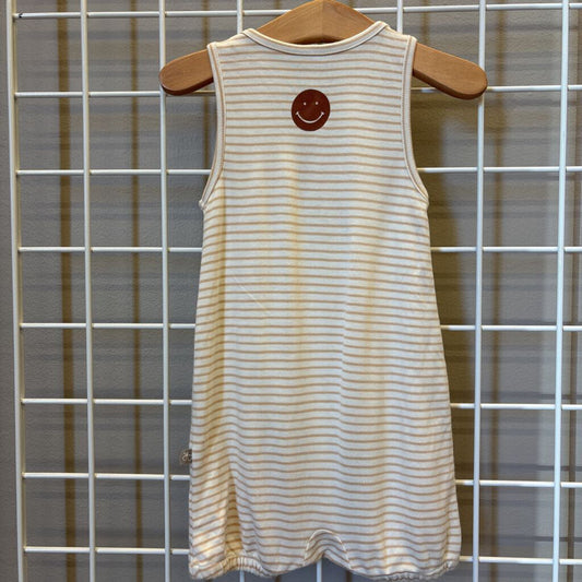 Goumi Stripe Viscose Tank Romper - 18/24m
