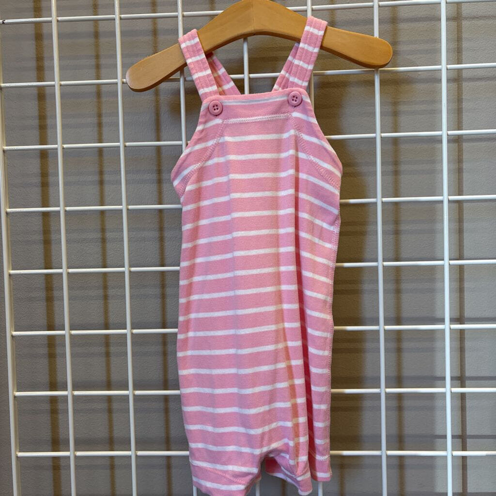 Hanna Andersson Stripe Soft Overalls - 18/24m