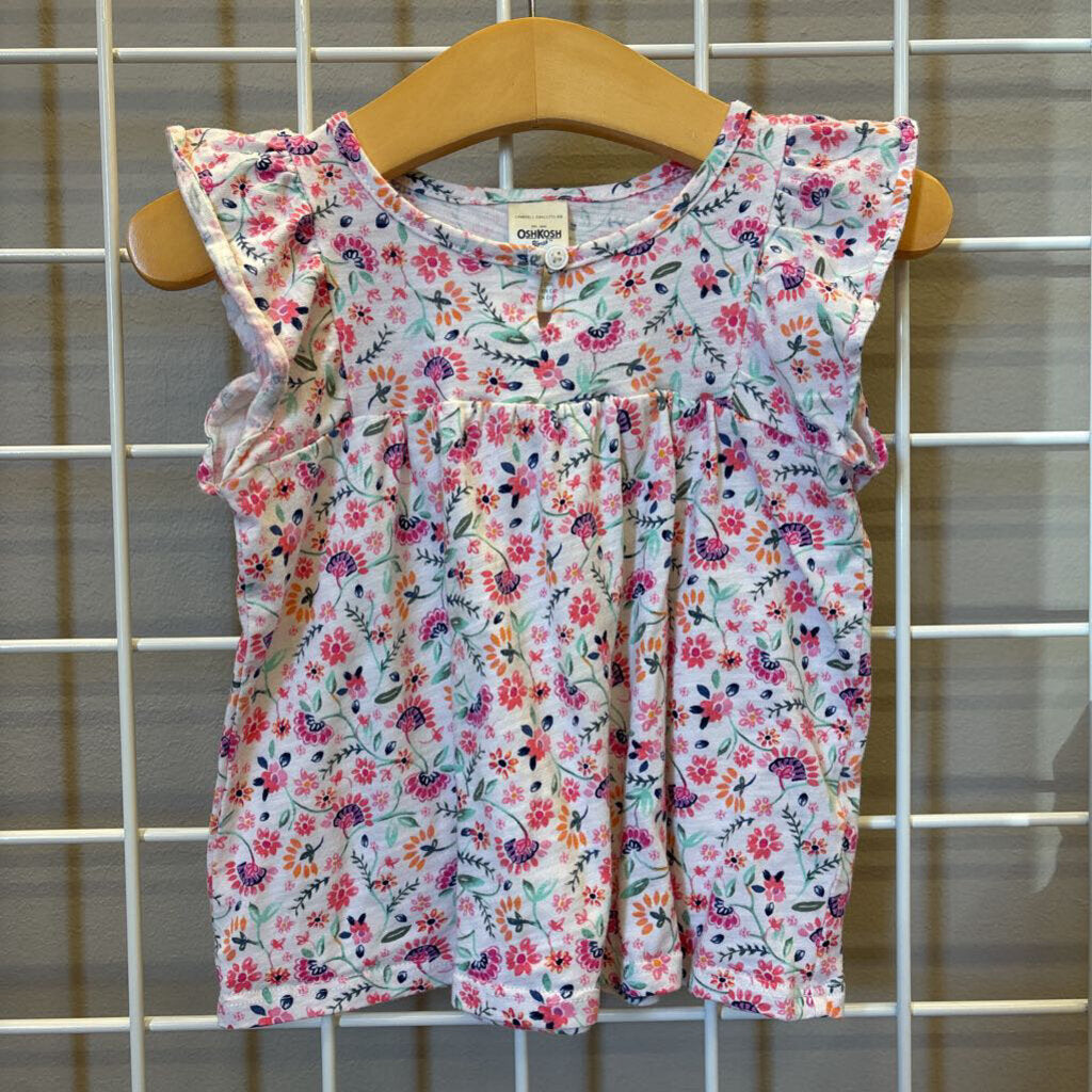 Osh Kosh Floral SS Top - 24m