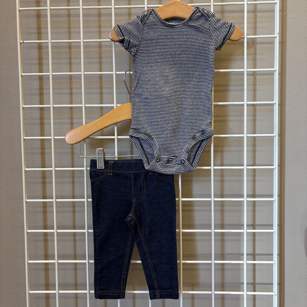 Carter's SS Onesie / Pants Set - 6m