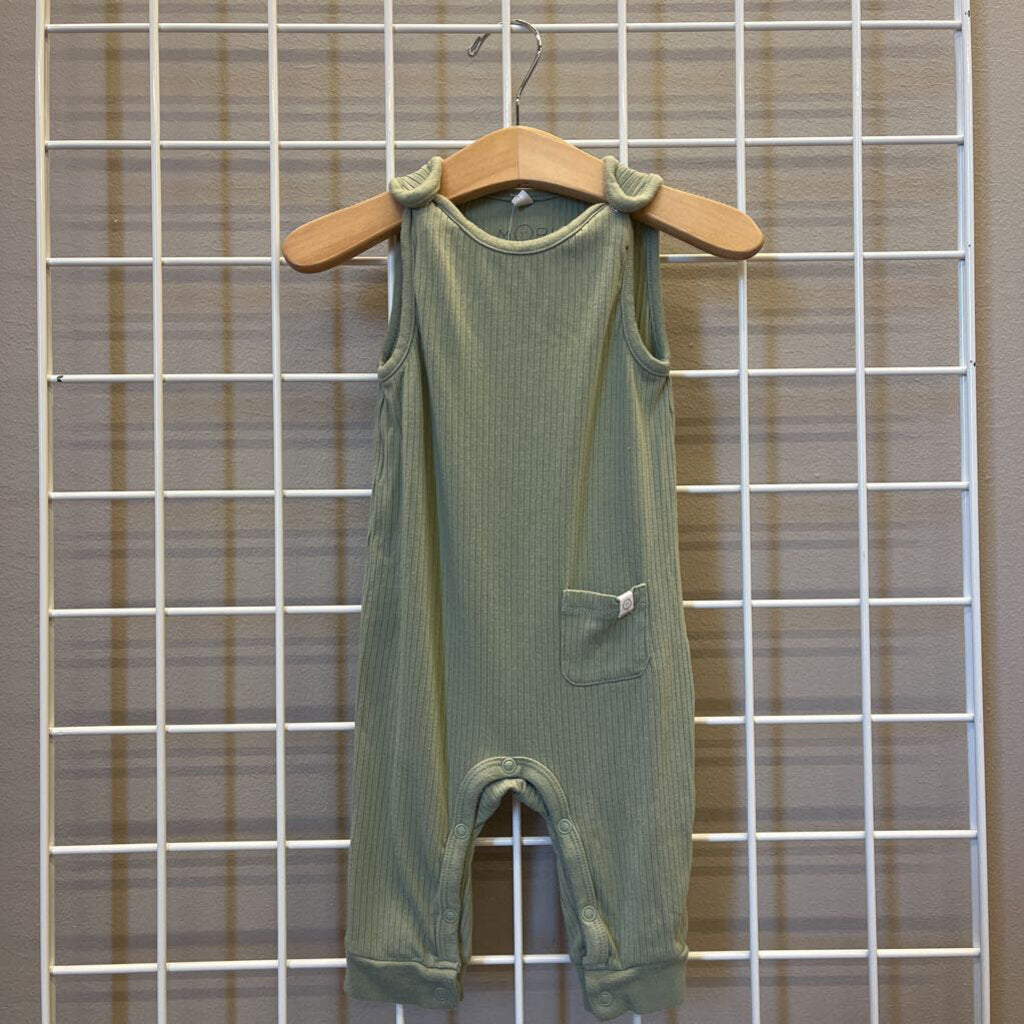 Mori Ribbed Tank Romper - 3/6m